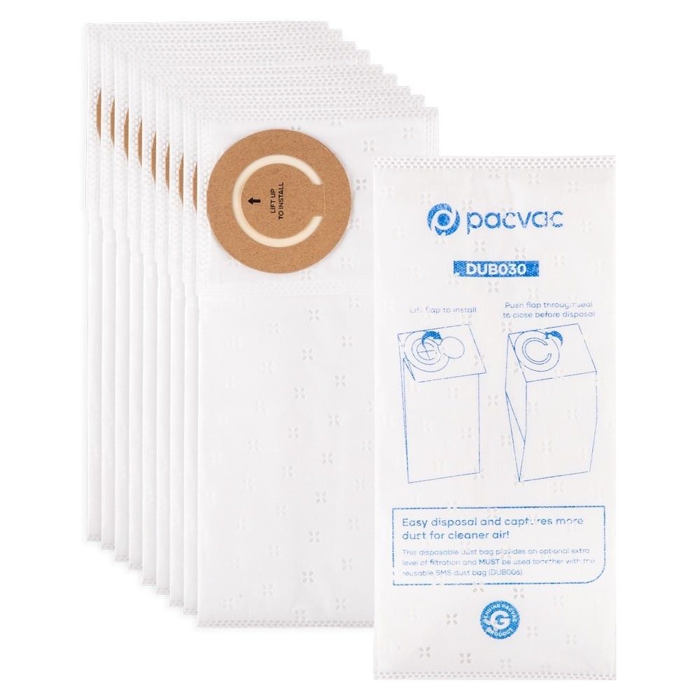 Pacvac Disposable SMS Sealed Dust Bag 5L – 10 Pack