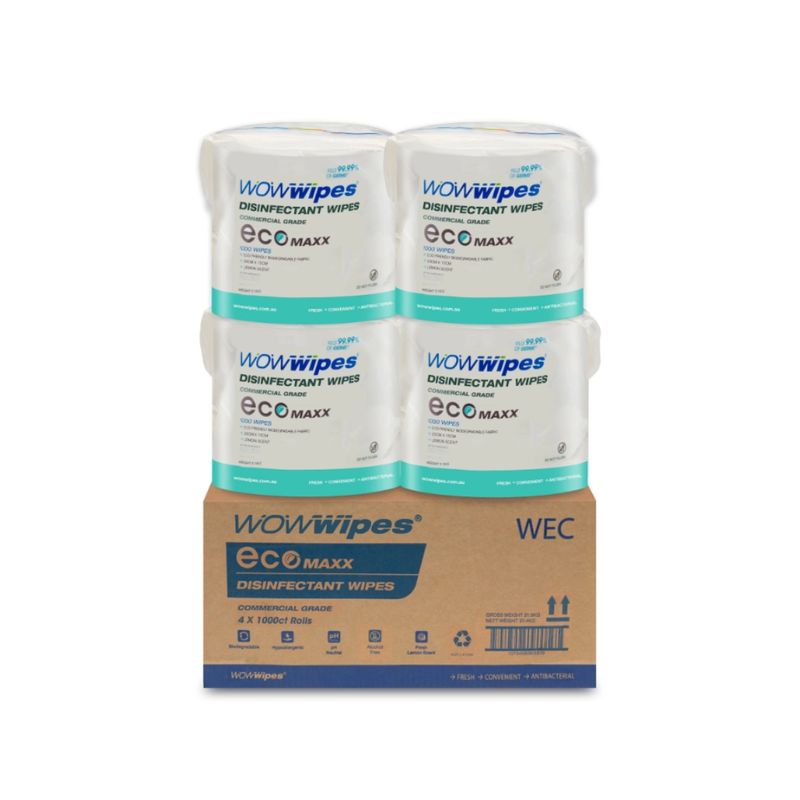 Wow Wipes Eco Maxx 4 x 1000ct