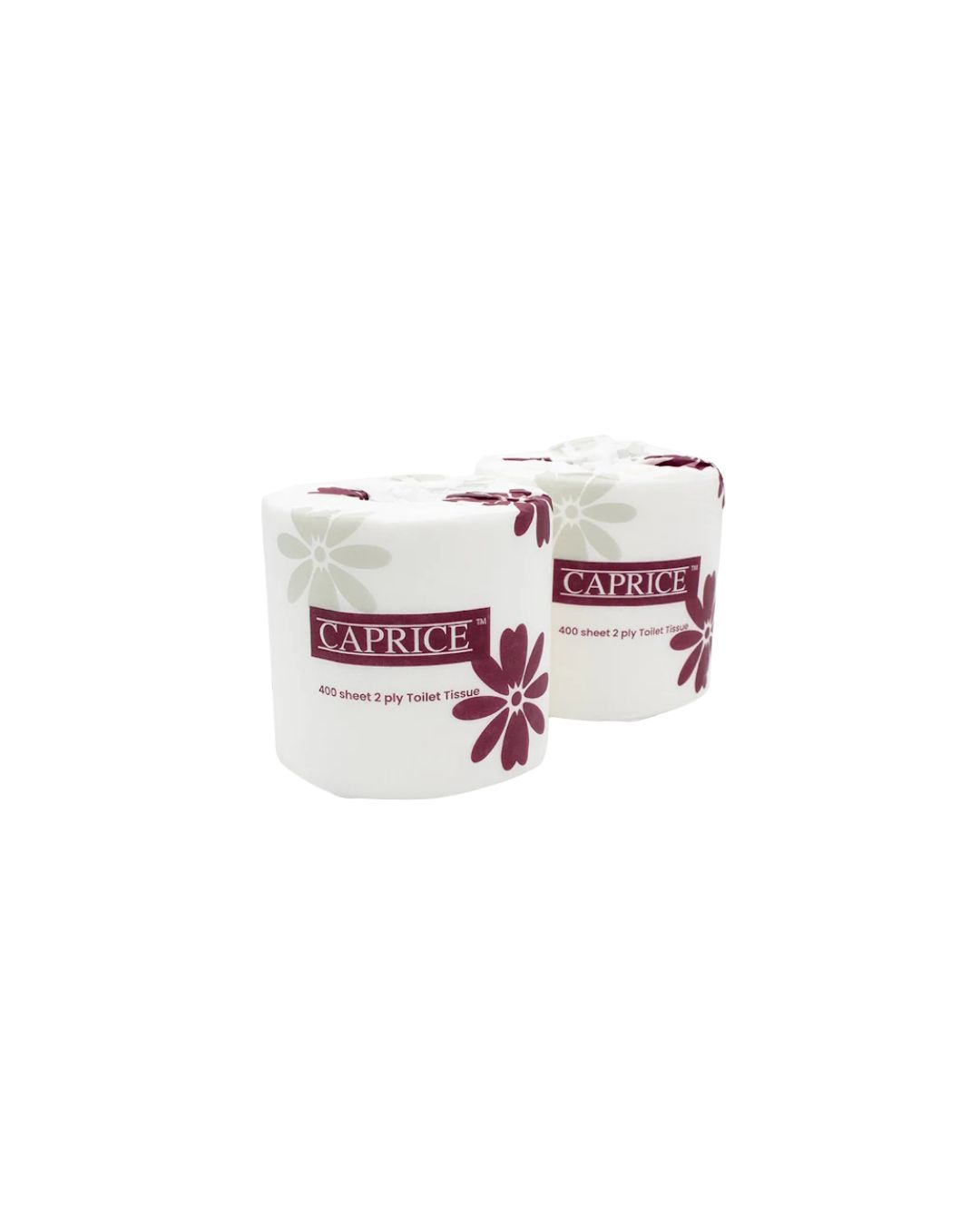 Caprice 2-Ply Toilet Paper – 400 Sheets, Individually Wrapped, 48 Rolls per Poly Pack