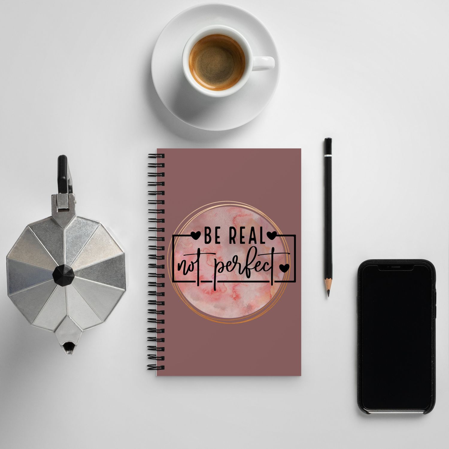 Be Real Spiral notebook