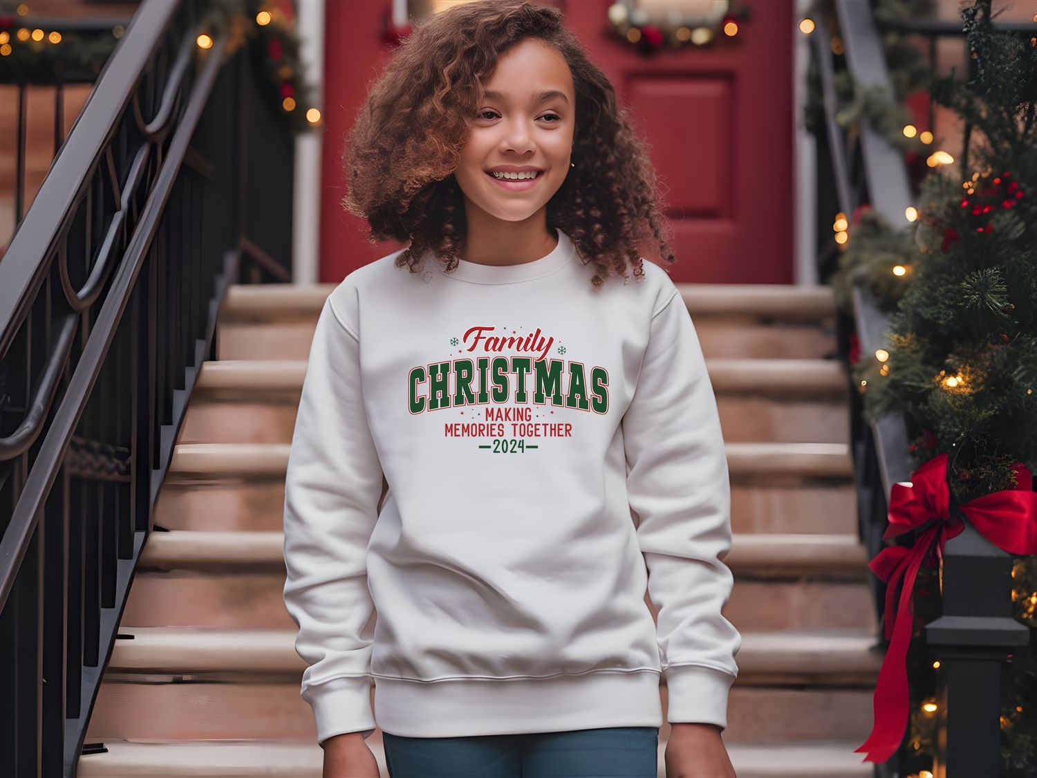 Christmas 24 Youth crewneck sweatshirt