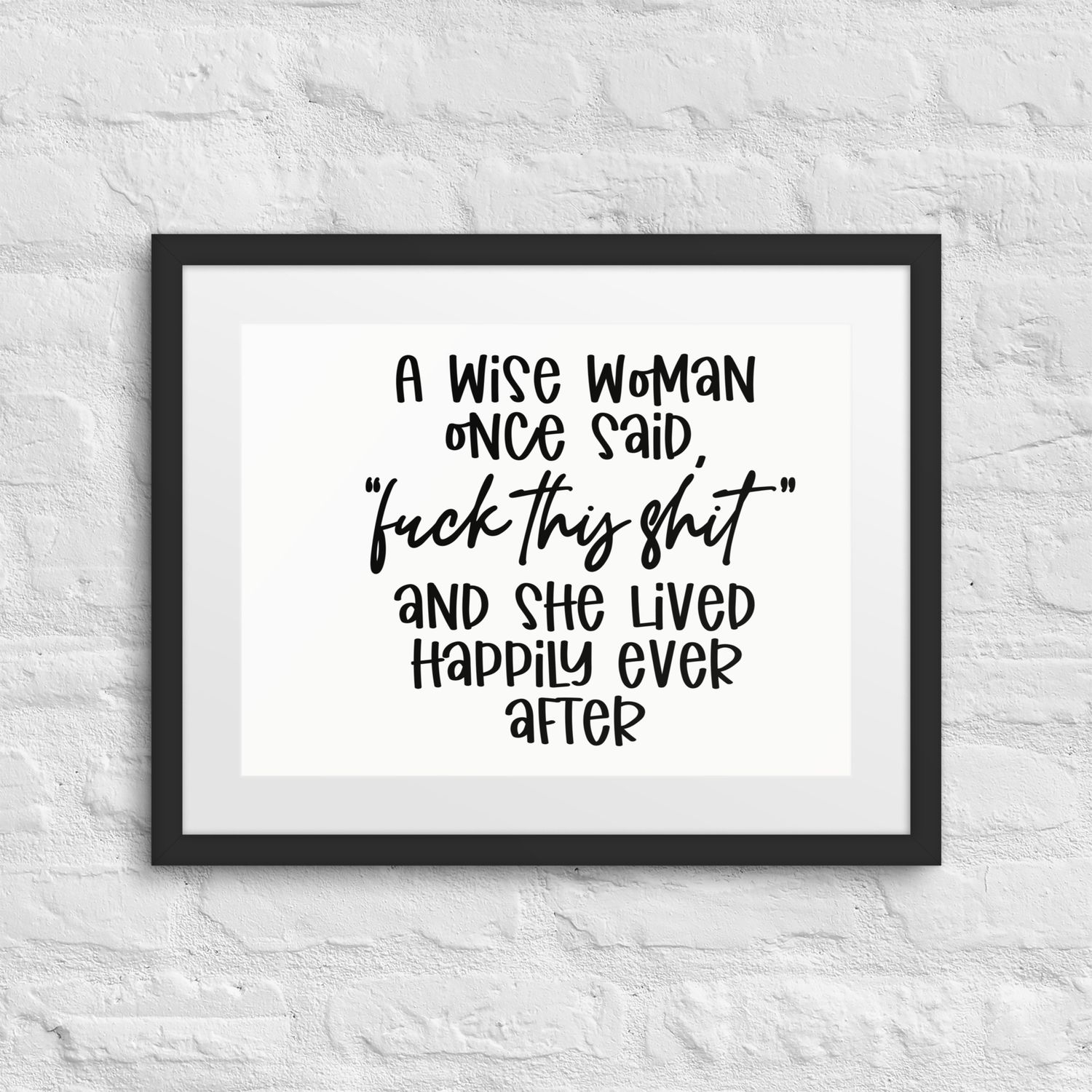 A Wise Woman Framed poster