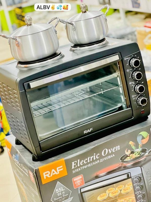 Four 30L équipé de 2 Plaques de Cuisson au-dessus !