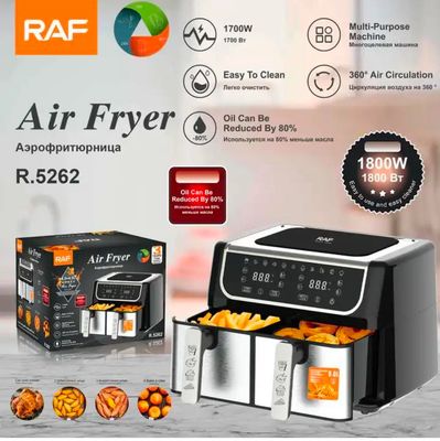 Air fryer 2 compartiments 9L RAF origine Belgique 🇧🇪