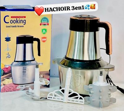 3L Hachoir 3 en 1: hachoir, mayonnaise et épluche AIL 🧄