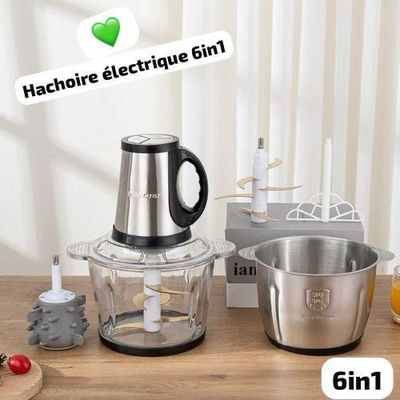 6 en 1 Hachoir électrique