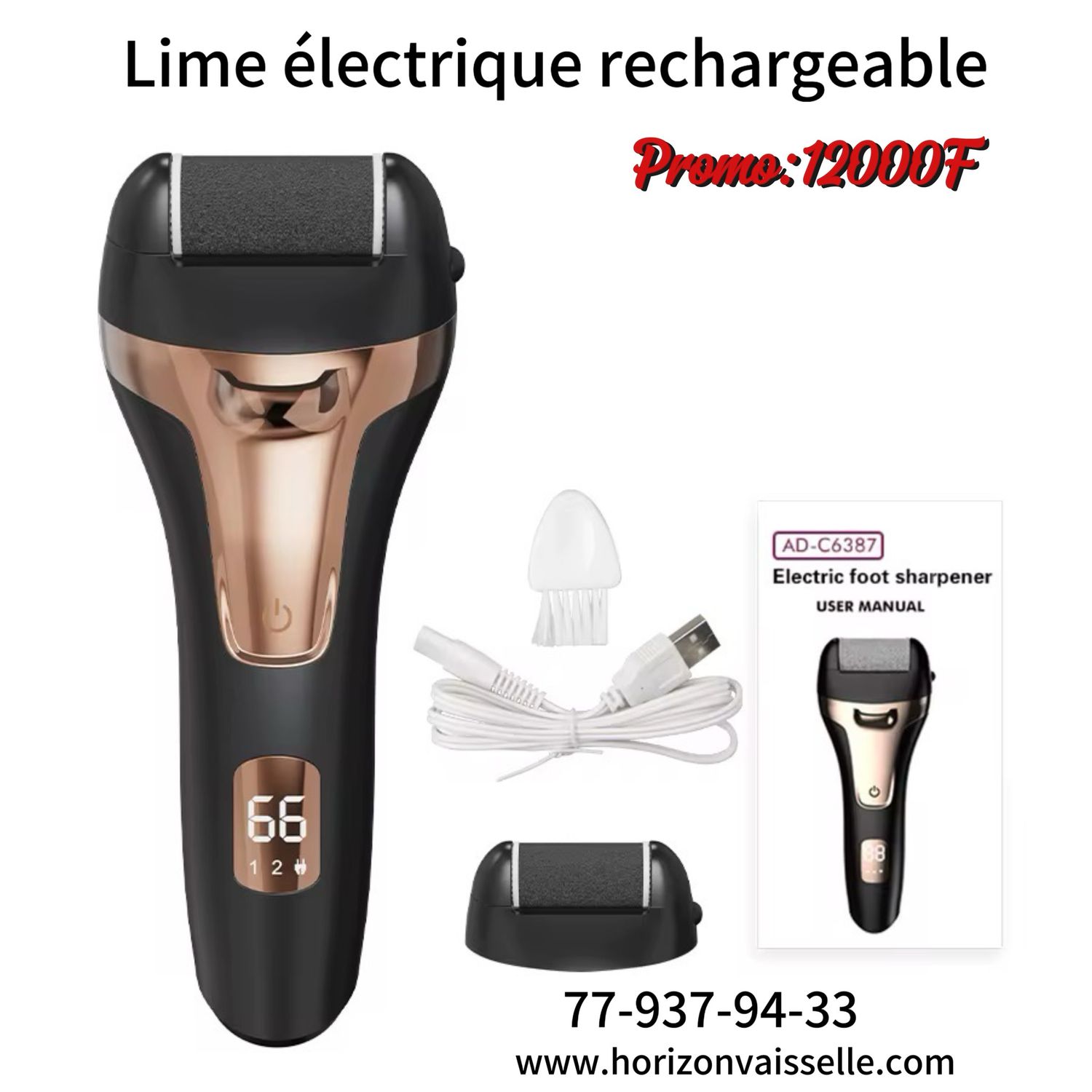 Lime Électrique Rechargeable Pour Pieds