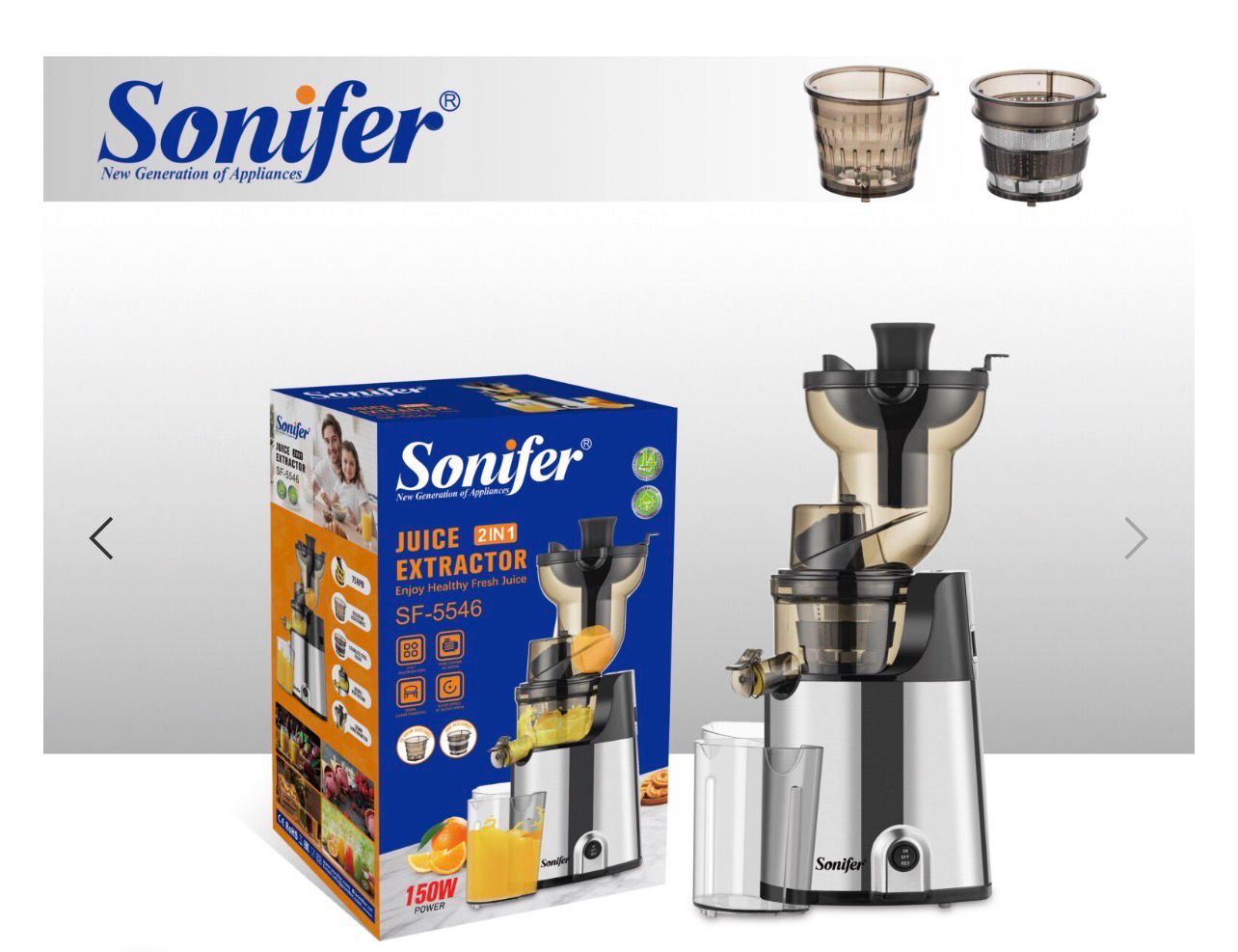 Extracteur de jus SONIFER 2 en 1