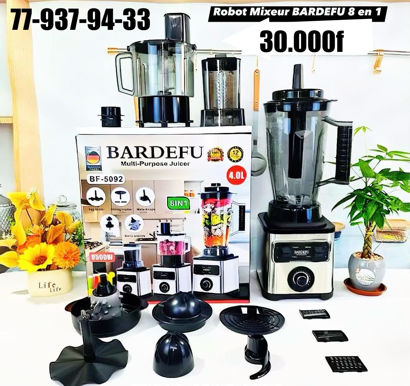 Blender polyvalent 8 en 1 Bardefu