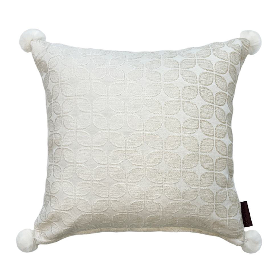 Jacquard Chenille White