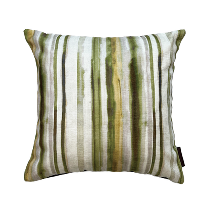 Joy Stripe Brown Kissen