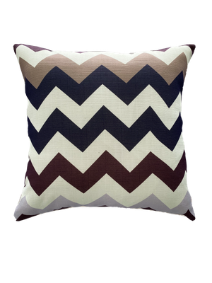 Earthy Chevron Kissen