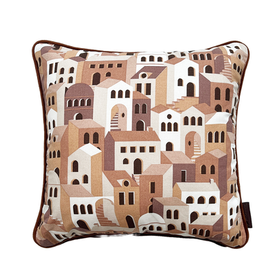 Art Deco Village Kissen