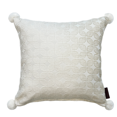 Jacquard Chenille White Kissen