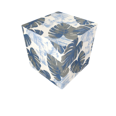 Azure Monstera Cube