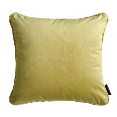 Velvet Plain Lime Kissen