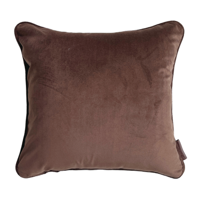 Velvet Plain Brown Kissen