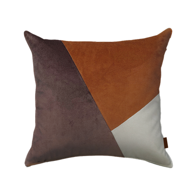 Velvet Geometric Earth Kissen