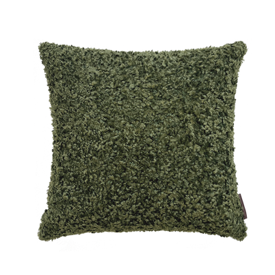 Teddy Wool Olive Kissen