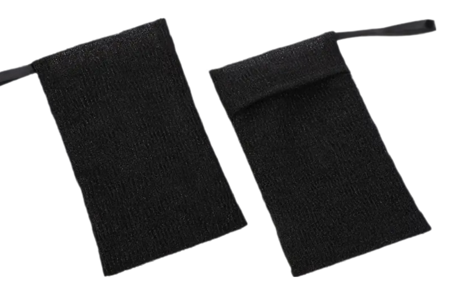 Peelingsäckchen Schwarz oder Grau