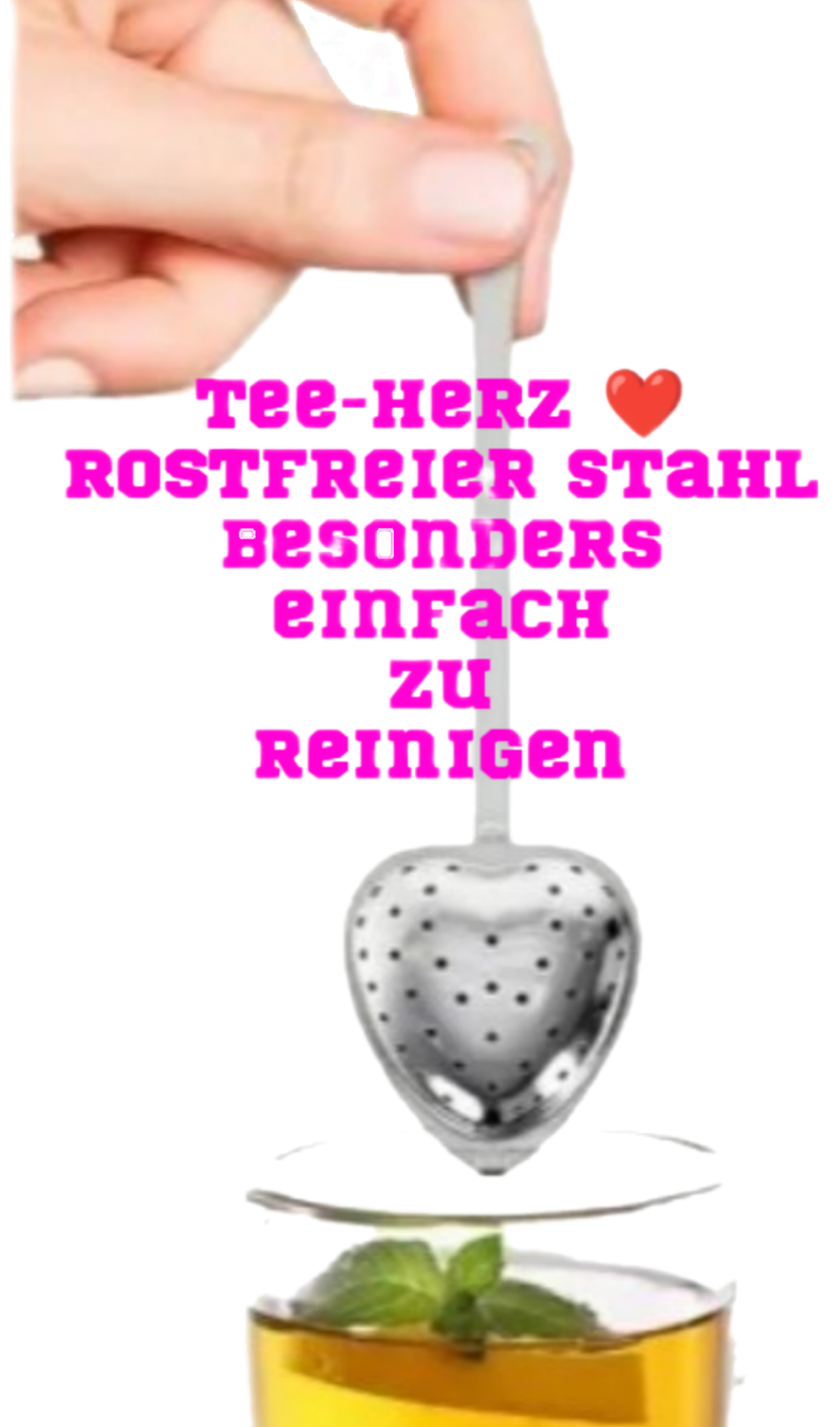 Tee Herz aus rostfreien Edelstahl für losen Tee