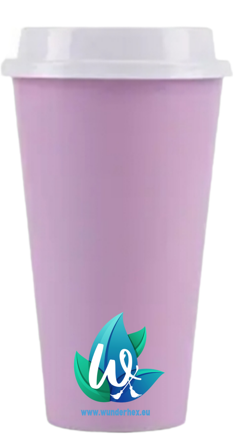 Reisebecher mit Deckel - BPA frei - verschiedene Farben