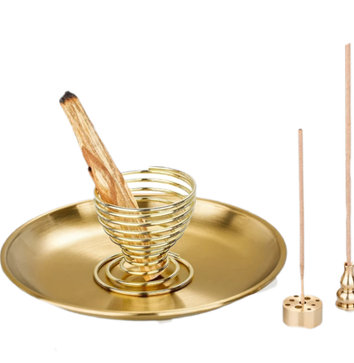 Eleganter 5 in 1 Räucherware Halter - Messing