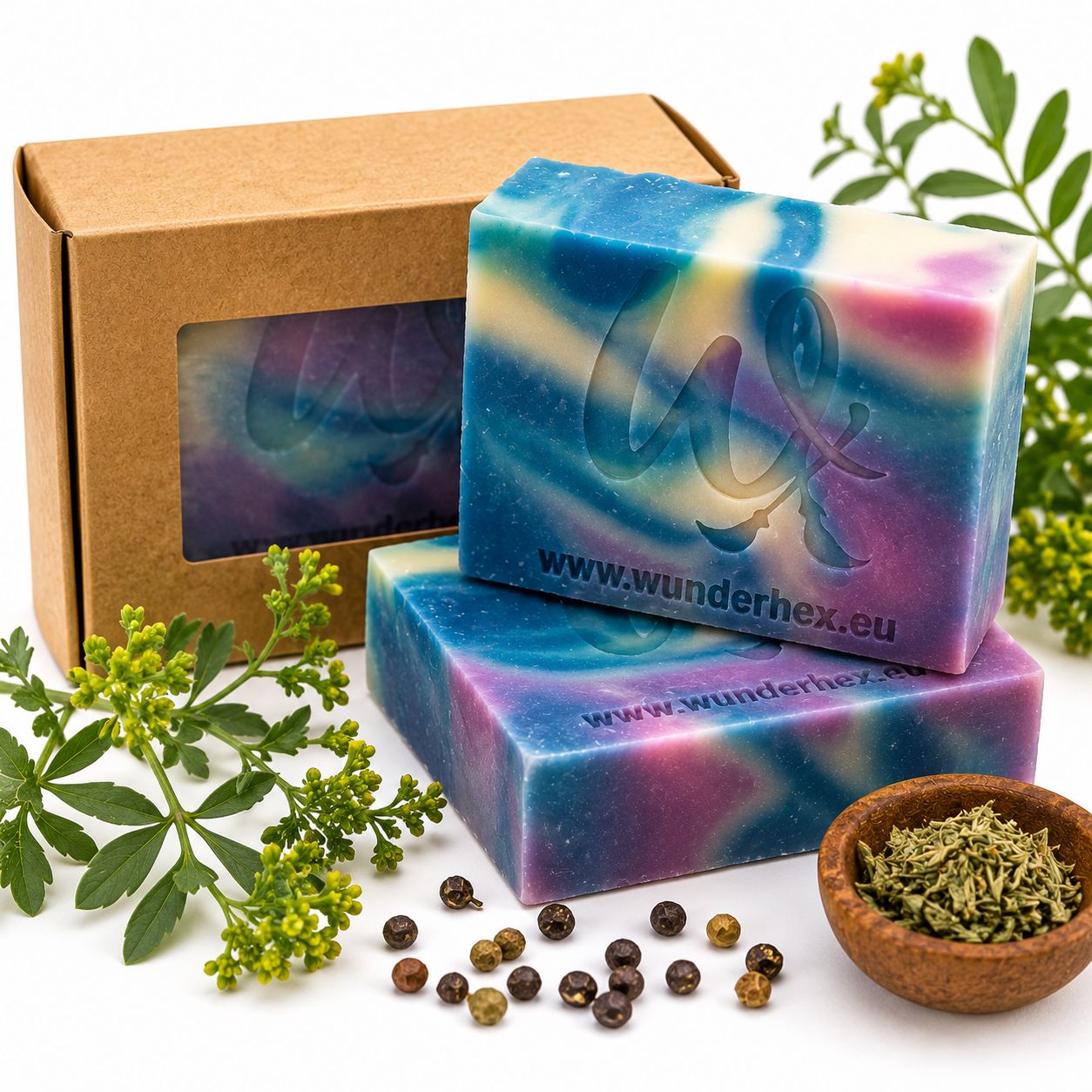 Premium - Weinraute Olivenölseife – Handgefertigte Naturseife