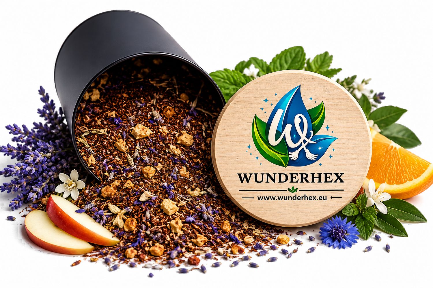 Rooibos Tee mit Lavendel, Apfel &amp; Orange