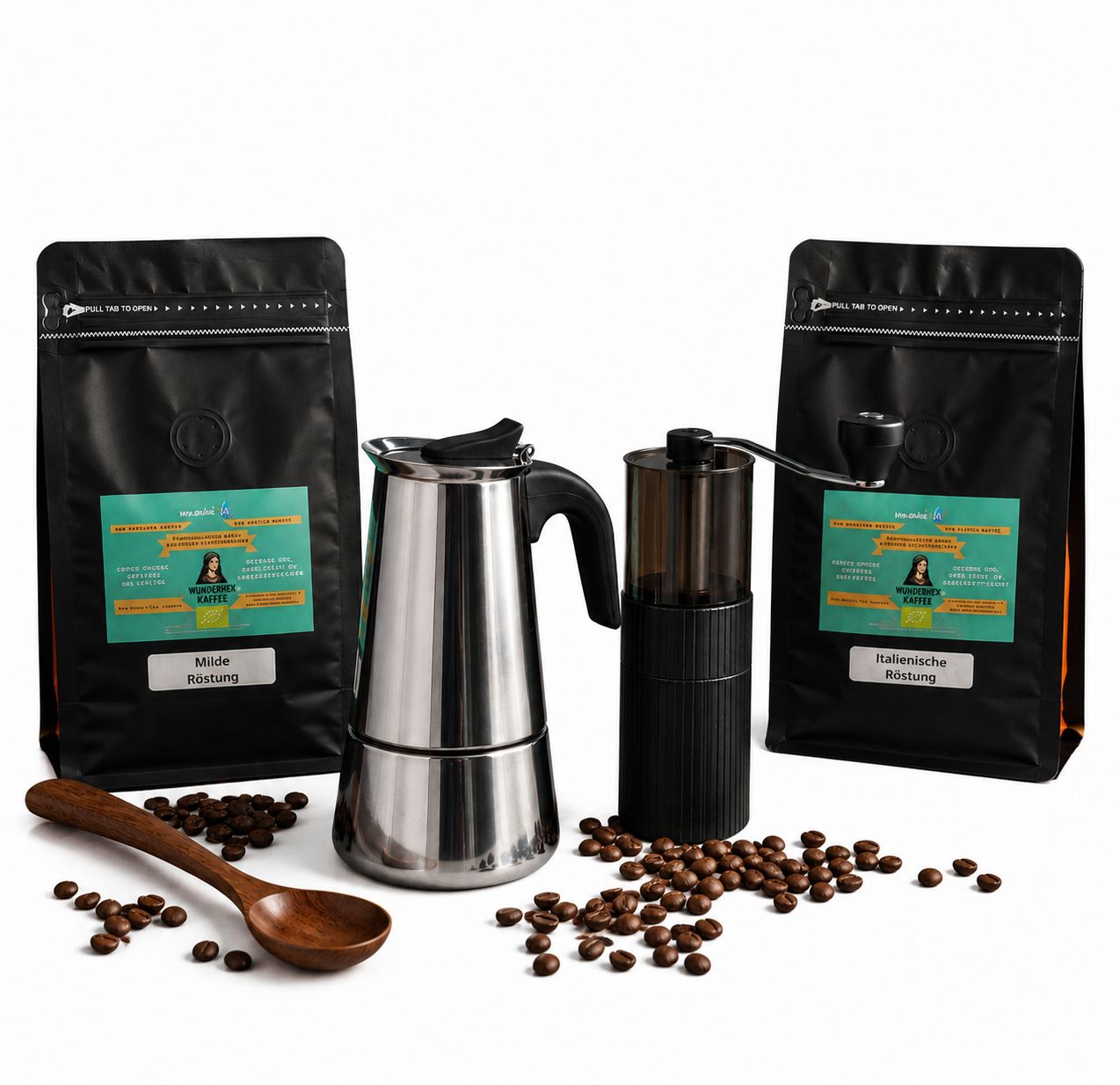 Das gerechte Wunderhex-Bio-Kaffeeset – Genuss mit gutem Gefüh