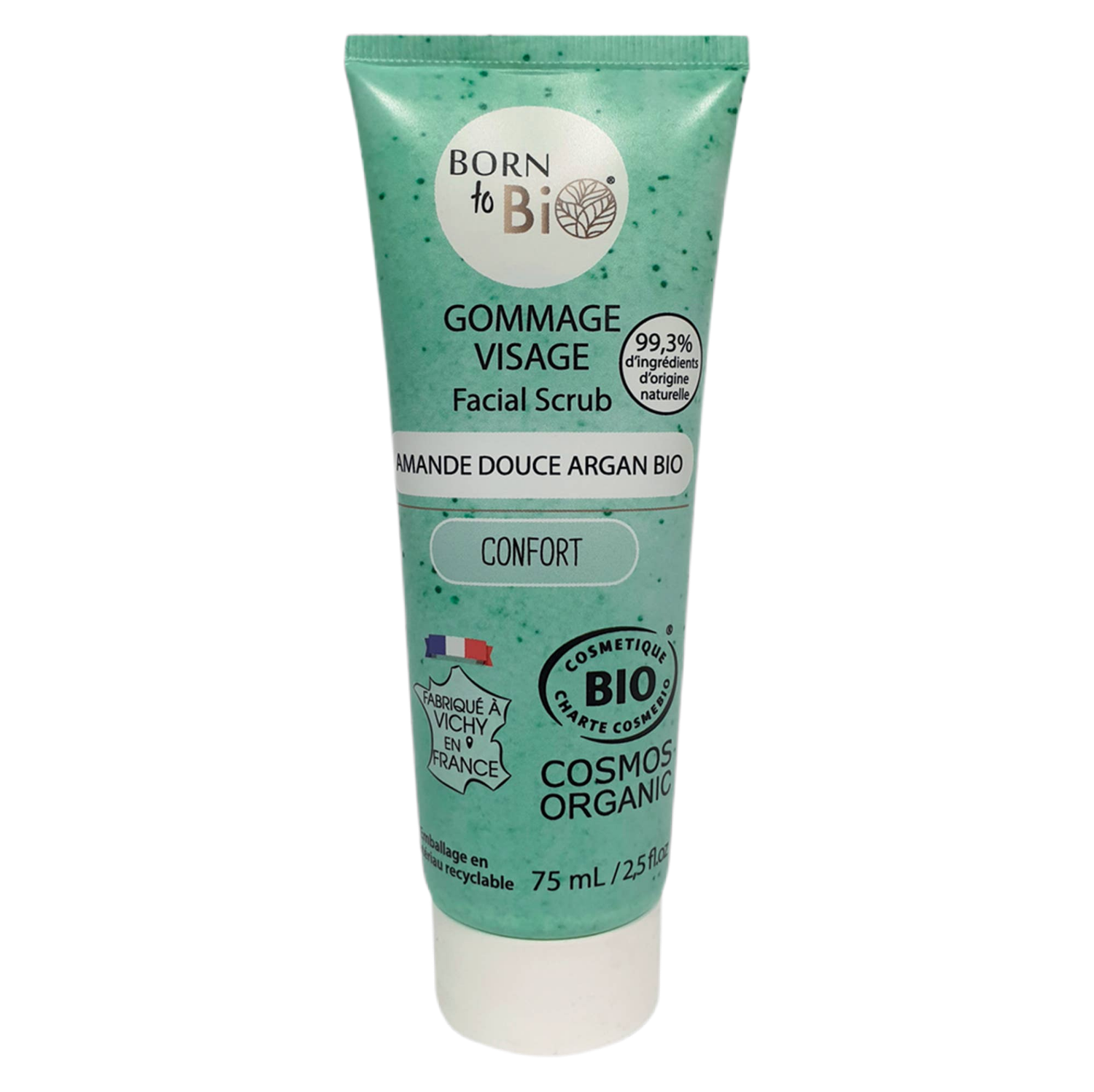 Gesichtspeeling mit Bio-Mandel &amp; Bio-Argan – Für normale bis trockene Haut