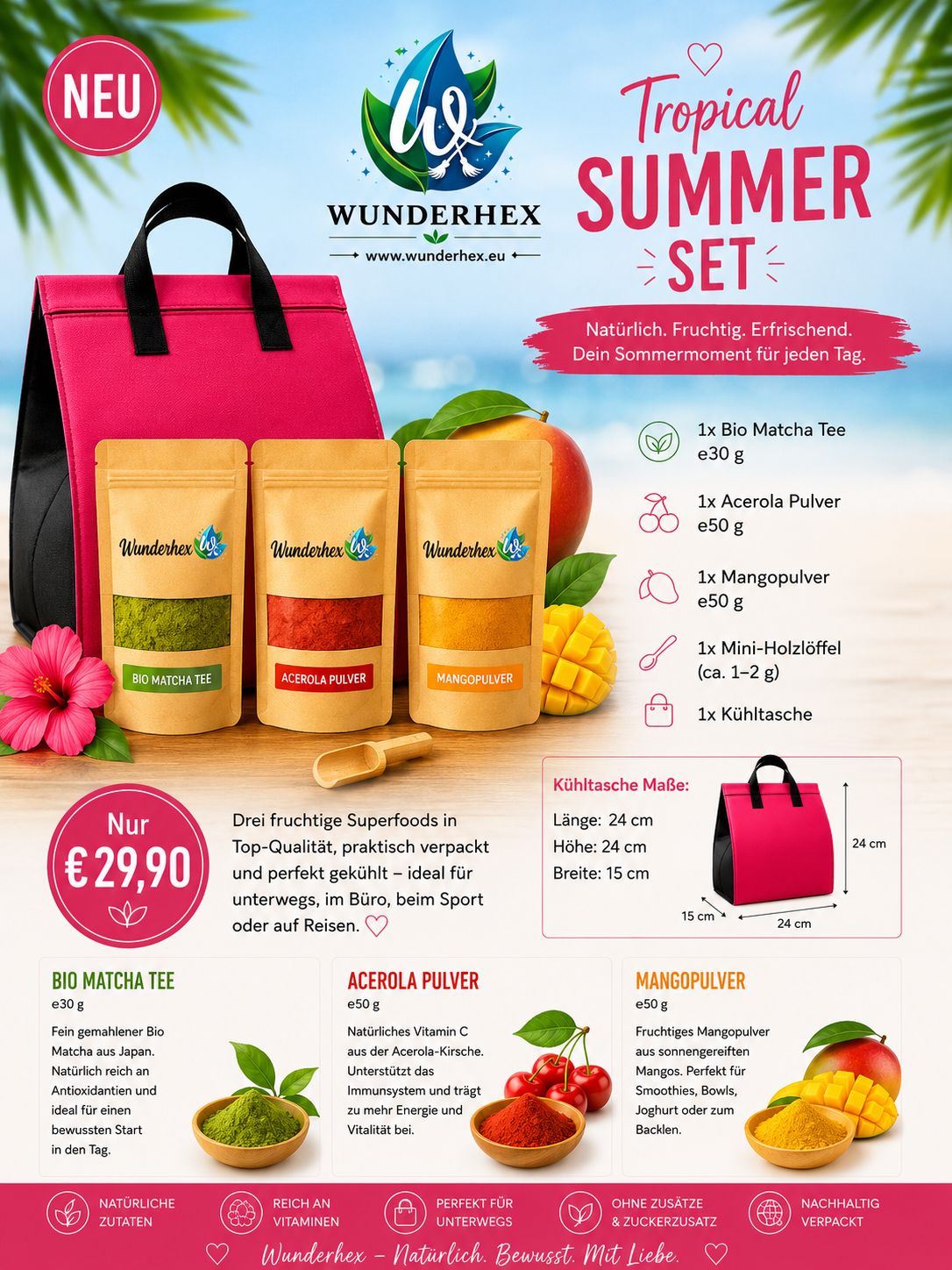 Tropical Summer Set – Dein fruchtiger Sommerbegleiter ☀️🥭🌴