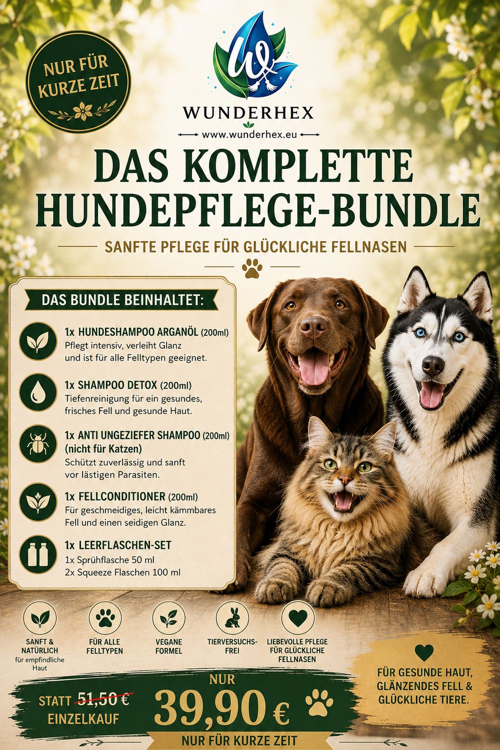 Wunderhex Hundepflege-Komplettset