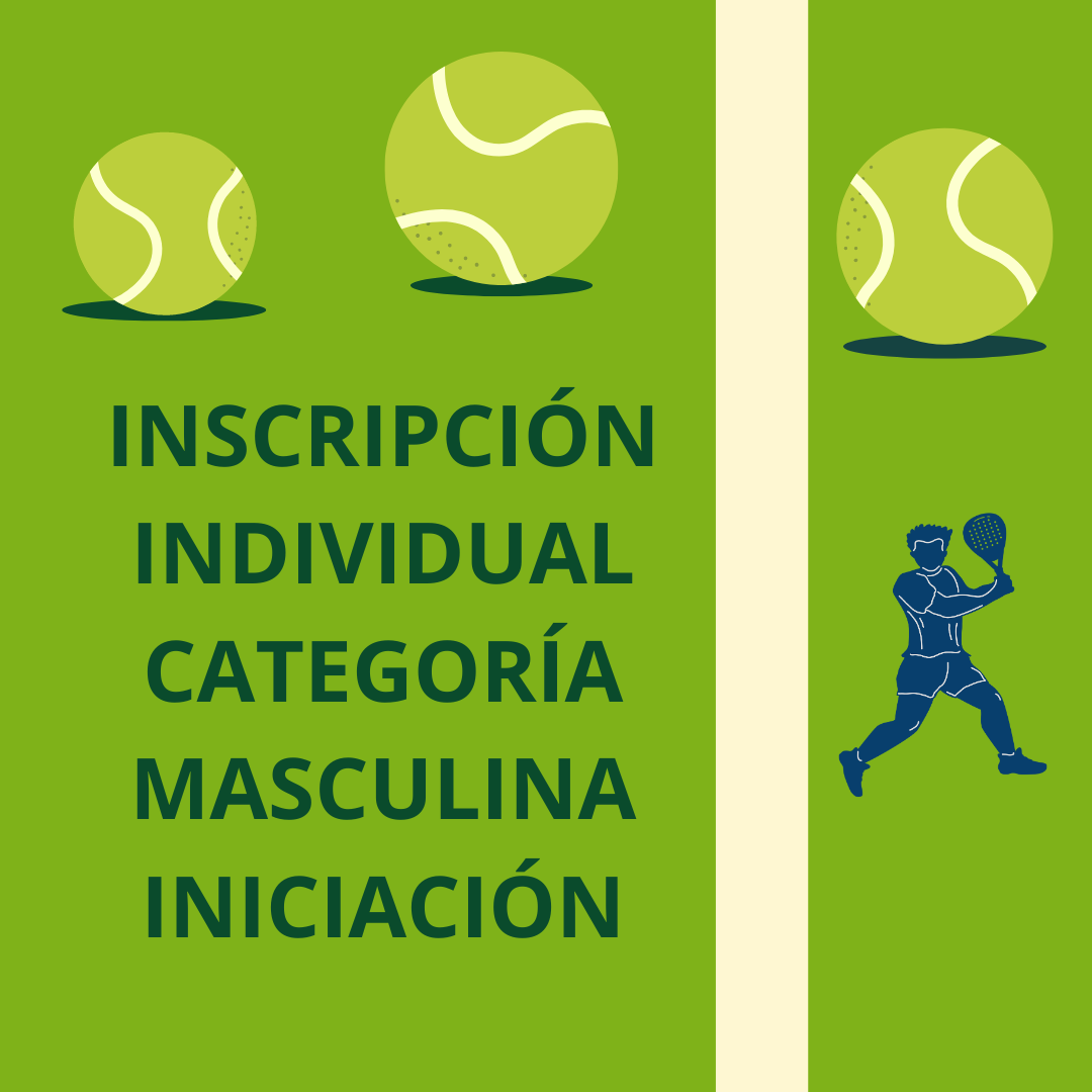 Masculino Individual INICIACIÓN