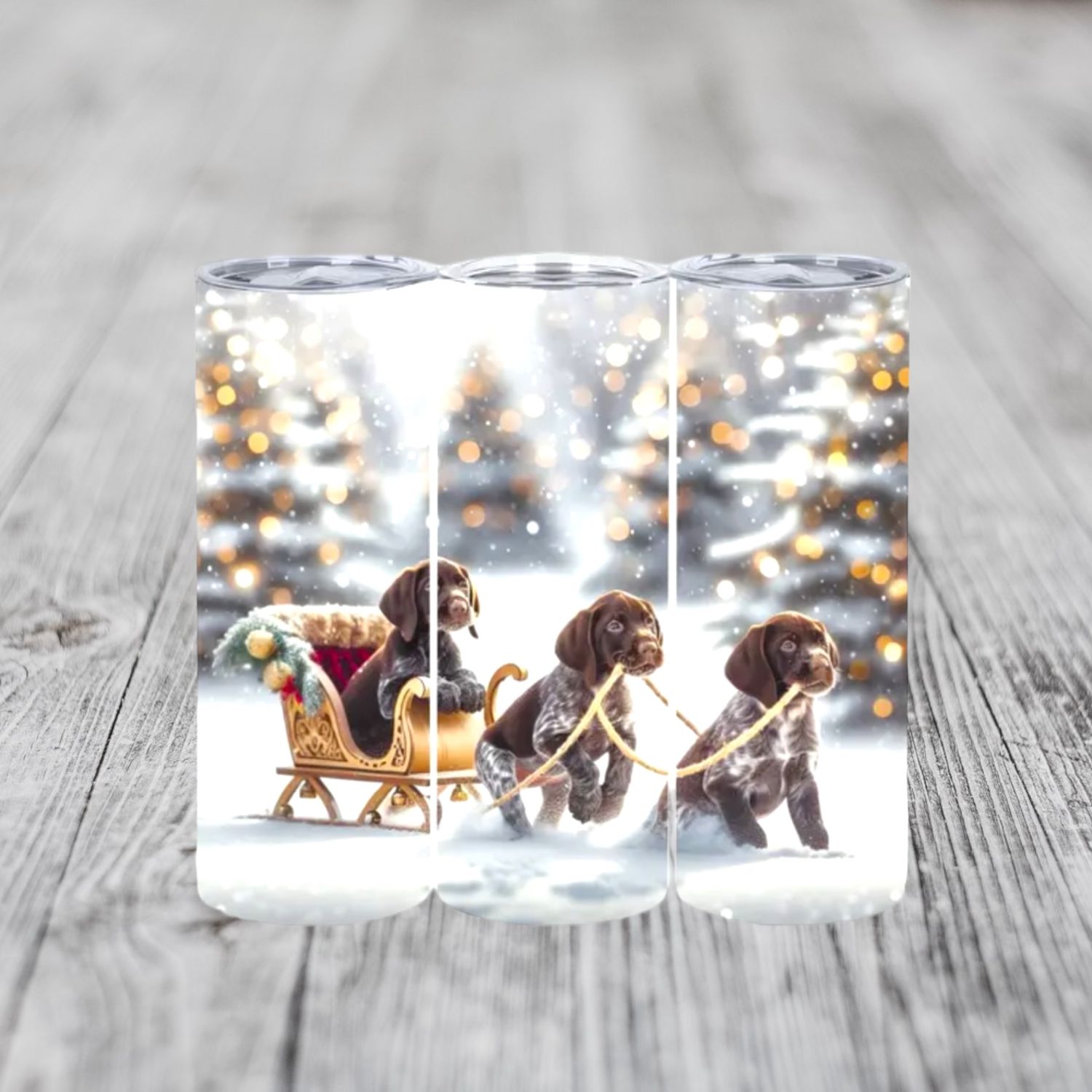 Christmas Puppy Tumbler 590ml