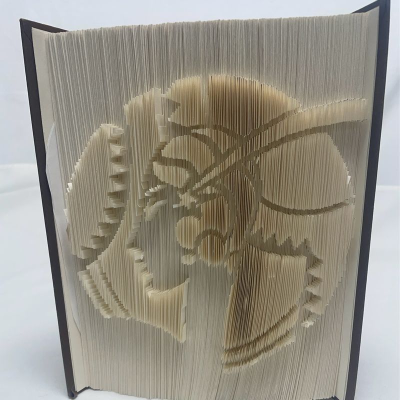 Art Deco Women Cut Book Art