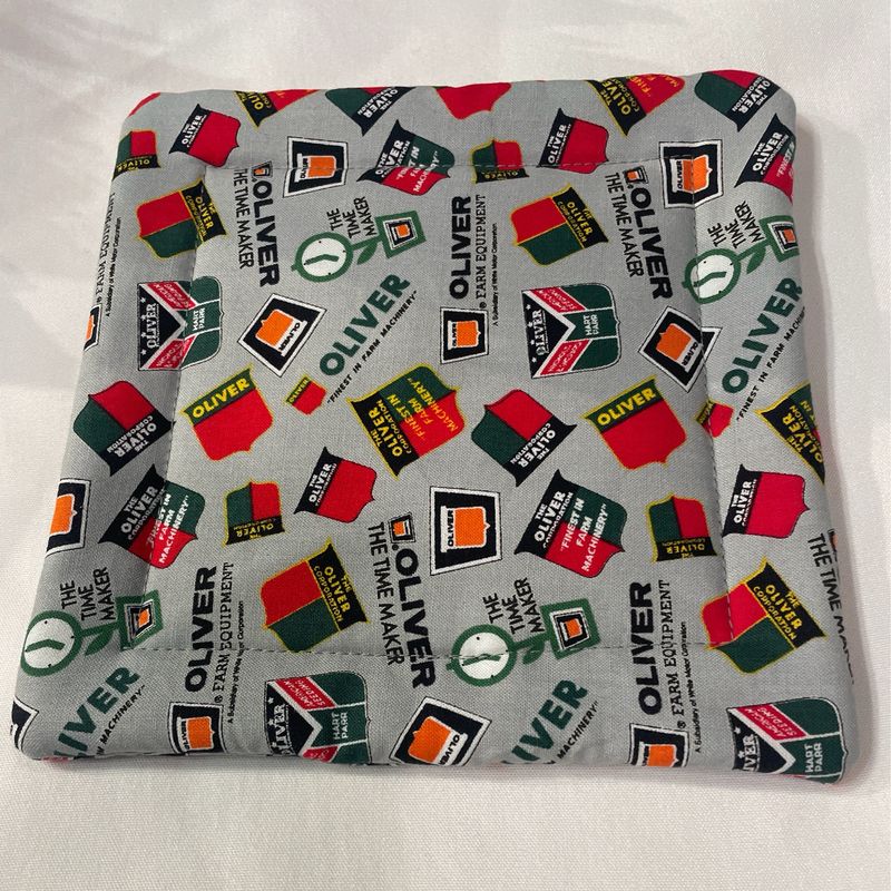 Potholders - Tractor - Gray