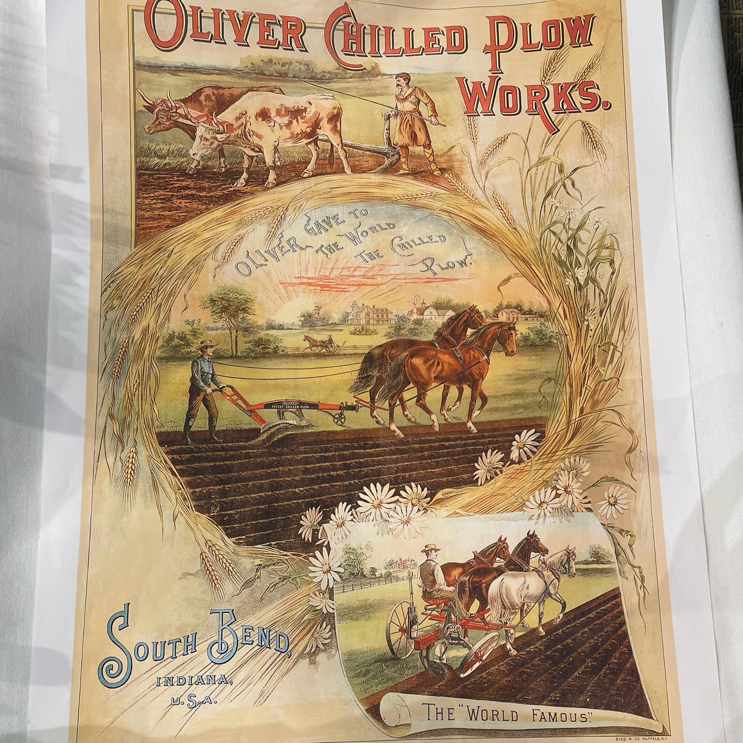 Oliver Chilled Plow Prints, Color: Oliver Gave to the World the Chilled Plow
