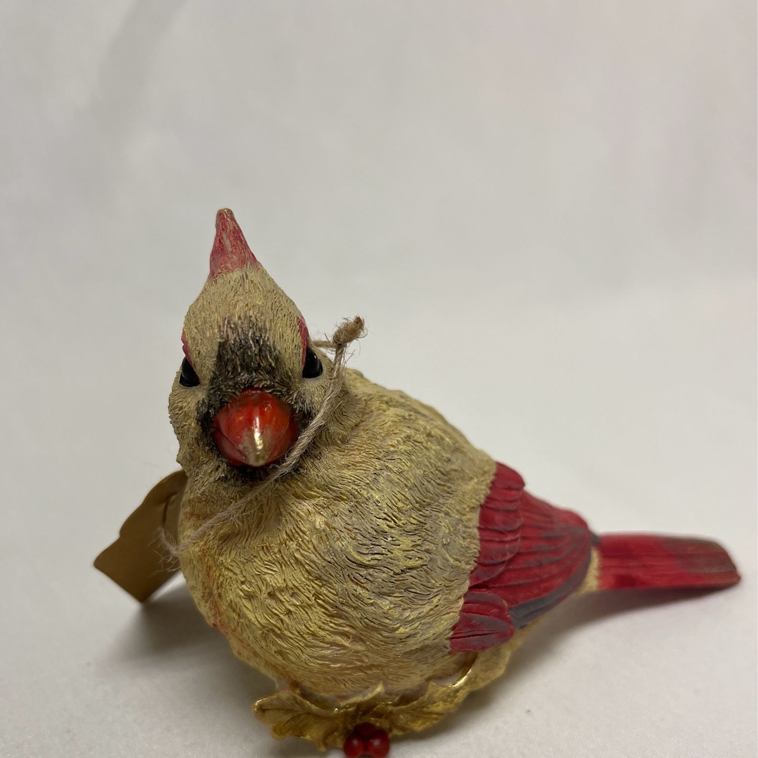 Cardinal Resin Figurine