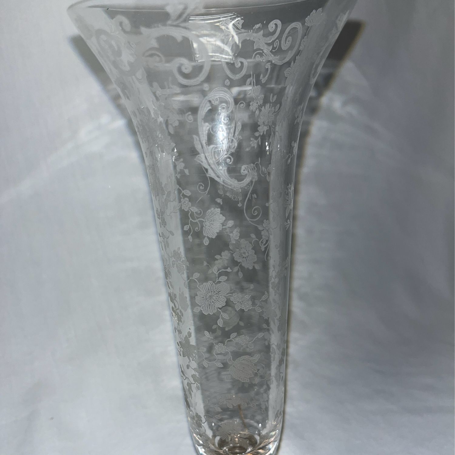 Silver Glass Vase