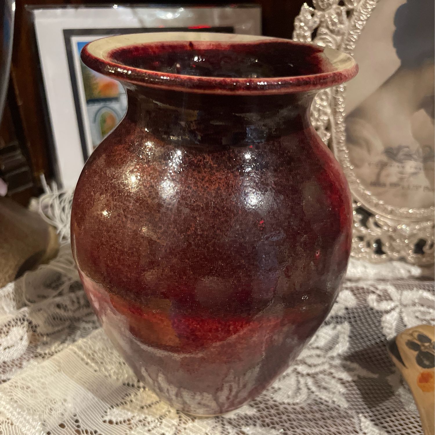 Pottery Vase - Red