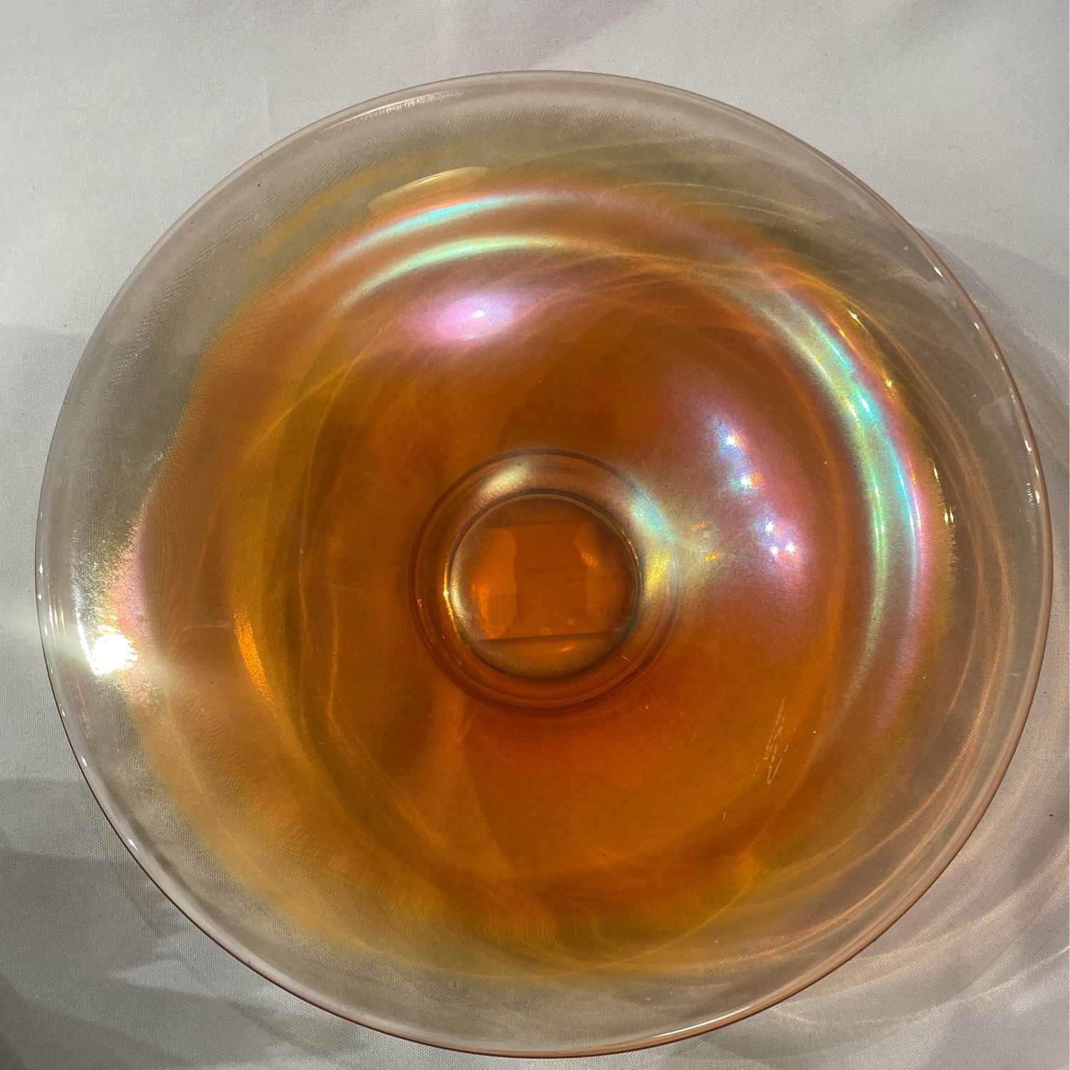 Glass Bowl-Carnival Orange Glass