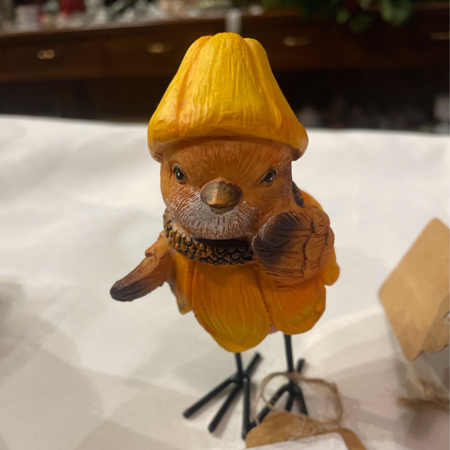 Fall Bird with Hat, Colour: Yellow Flower
