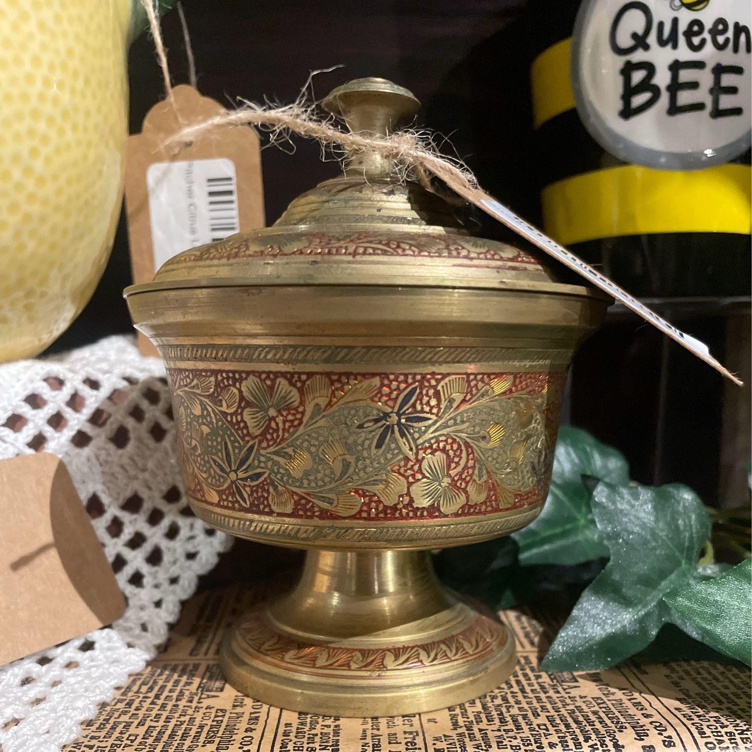 Small Brass Urn