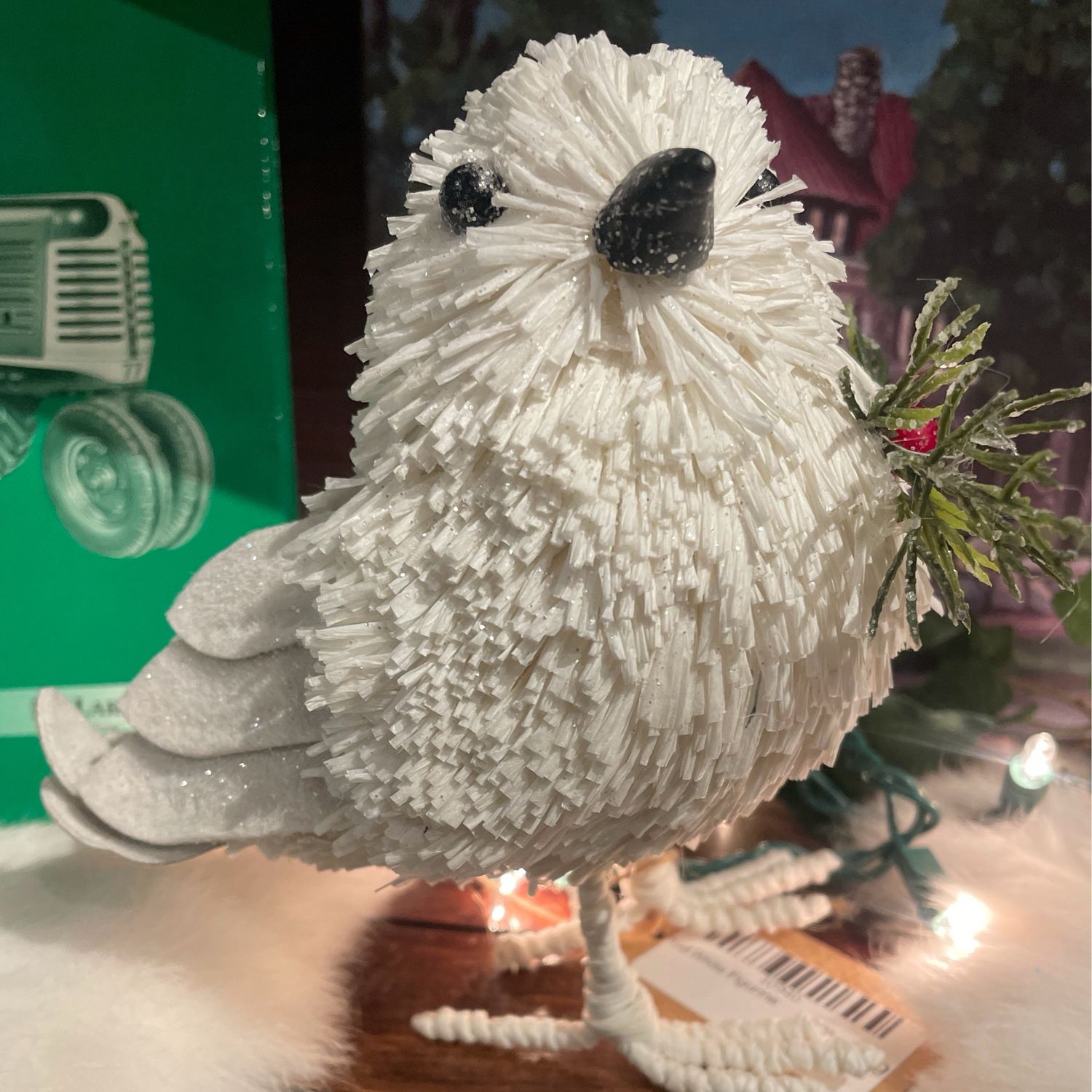 Bird White Figurine