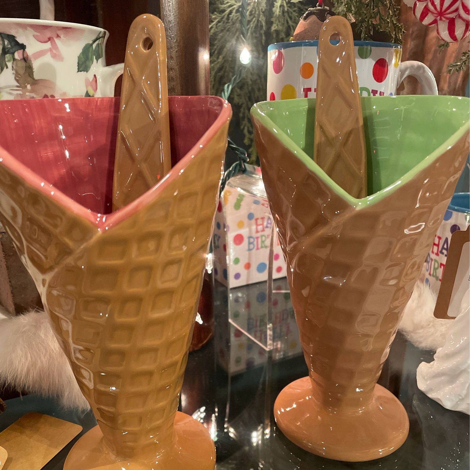 Ice Cream Cone w/Spoon