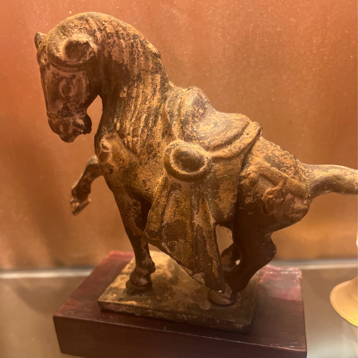 Horse -- Cast Iron on Wood