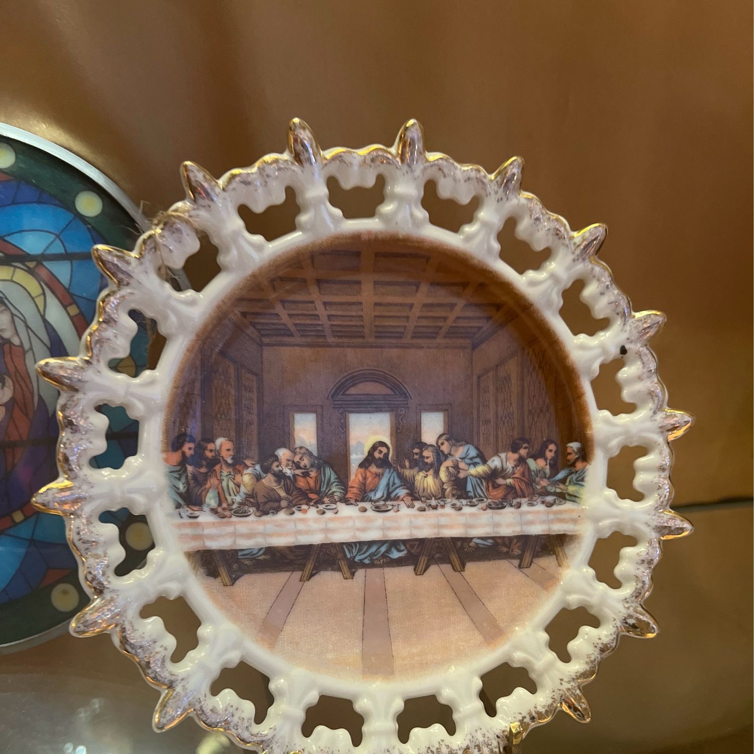 Plate Last Supper Lefton China