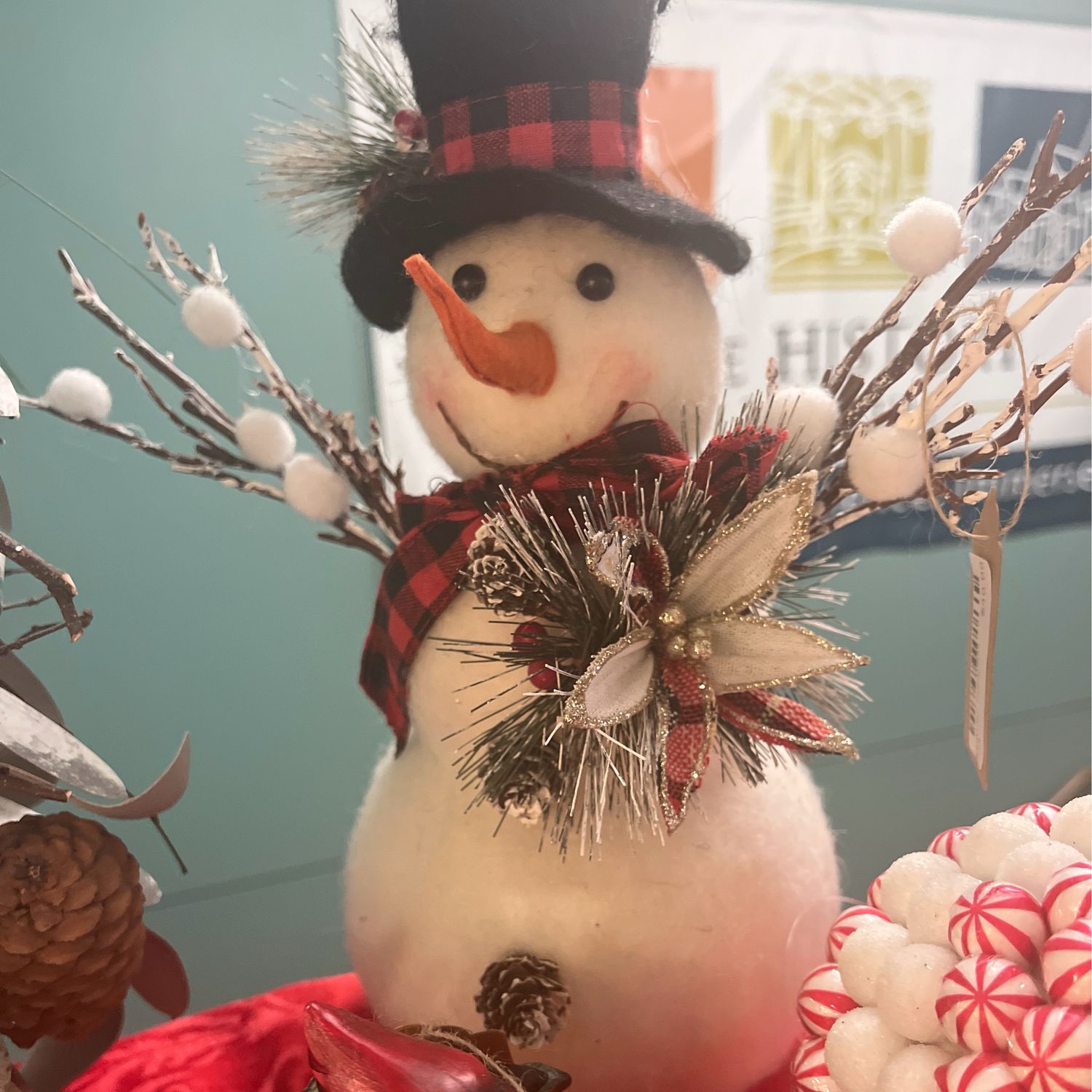 Snowman Decor -- Wool
