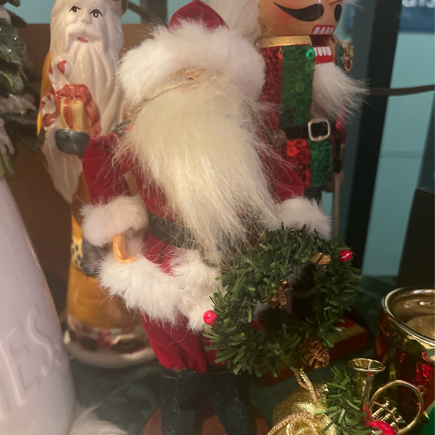 Santa with Wreath